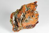 Rosasite and Calcite Crystal Association - Mexico #180775-2